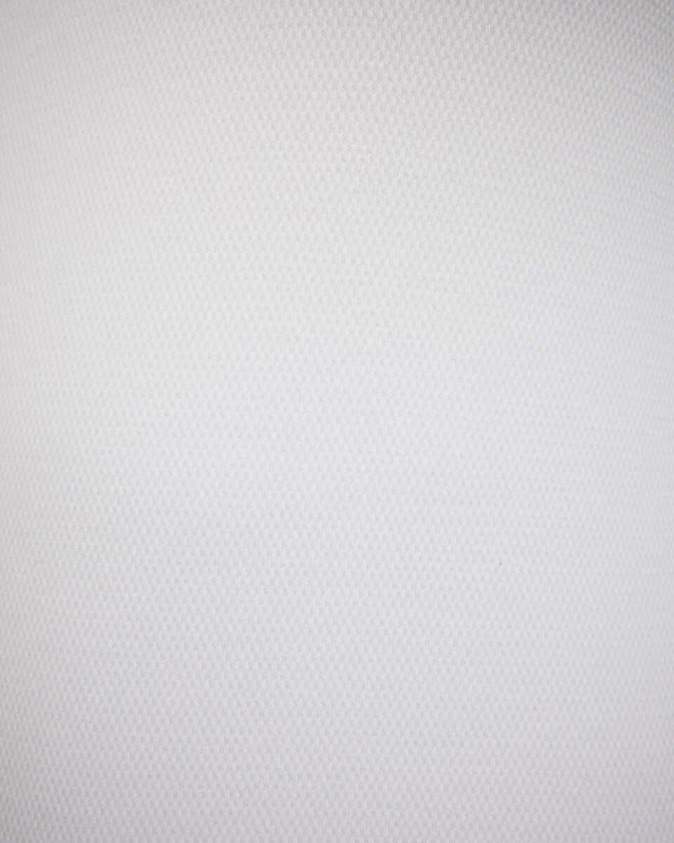 Textured Zip Collar Polo, White Textured Zip Collar Polo, White, hi-res